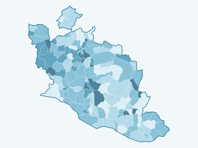 Carte du vote Éric Zemmour dans le Vaucluse (84)