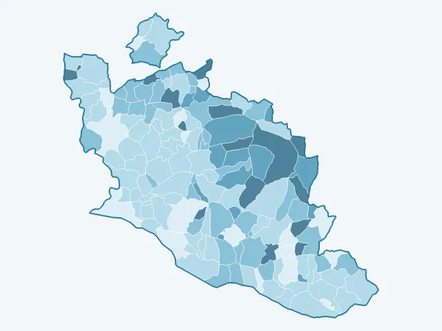 Carte du vote Jean Lassalle dans le Vaucluse (84)