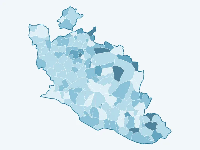 Carte du vote Nicolas Dupont-Aignan dans le Vaucluse (84)