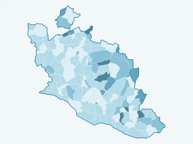 Carte du vote Philippe Poutou dans le Vaucluse (84)