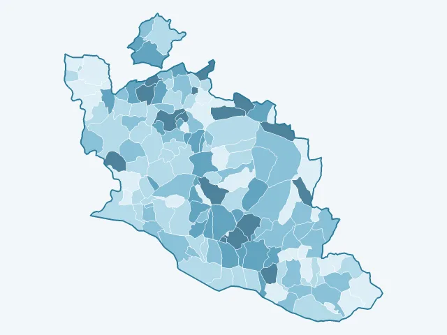 Carte du vote Valérie Pécresse dans le Vaucluse (84)