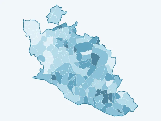 Carte du vote Yannick Jadot dans le Vaucluse (84)