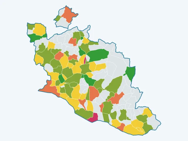 Carte de la vie pratique dans le Vaucluse (84)