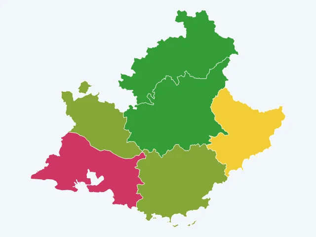 Carte des vols et dégradations en Provence-Alpes-Côte d'Azur