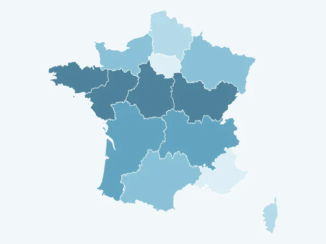 Carte de France des propriétaires par région