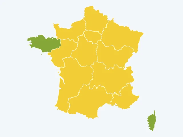 Carte de France du sentiment de sécurité par région