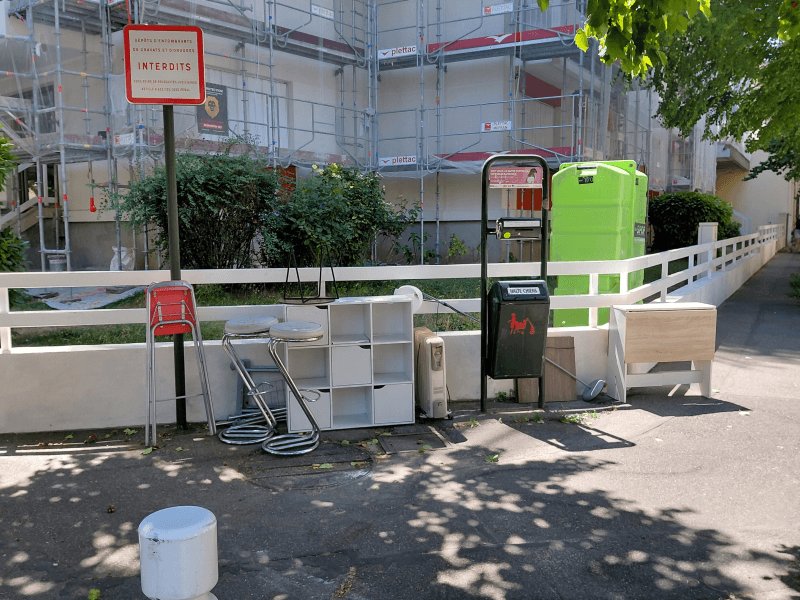 Dépôt sauvage, Rue du Président Kennedy, Alfortville