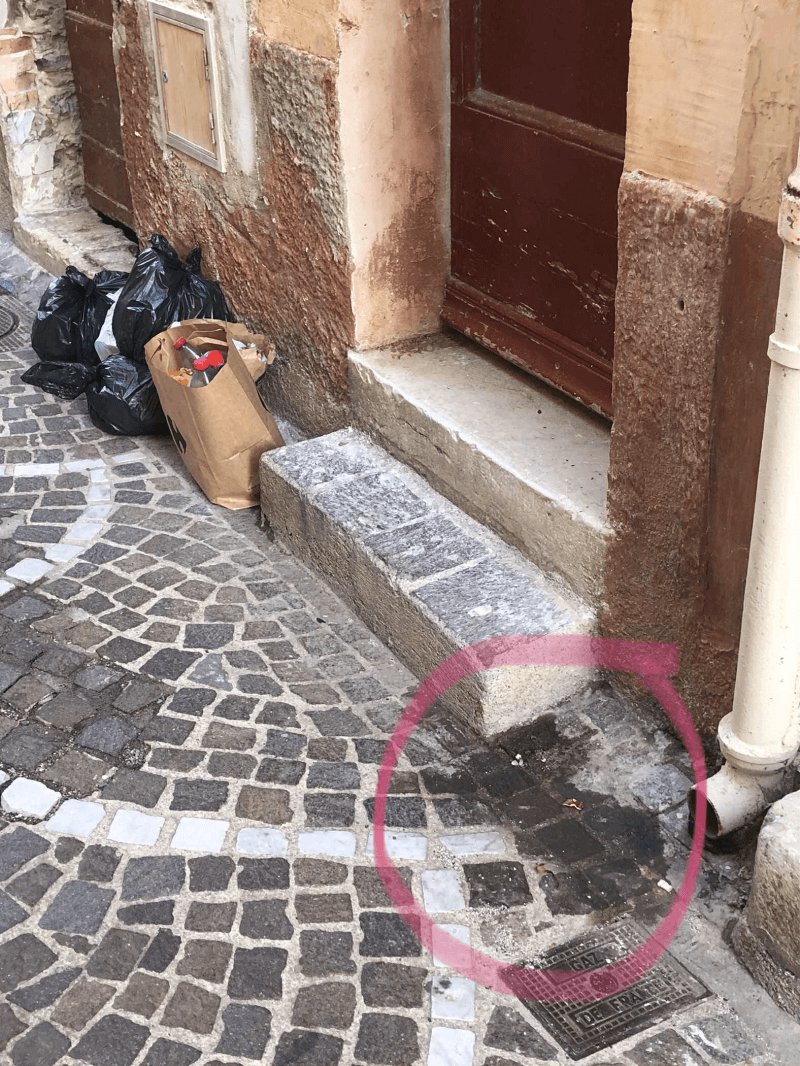 Propreté, Rue du Haut Castelet, Antibes