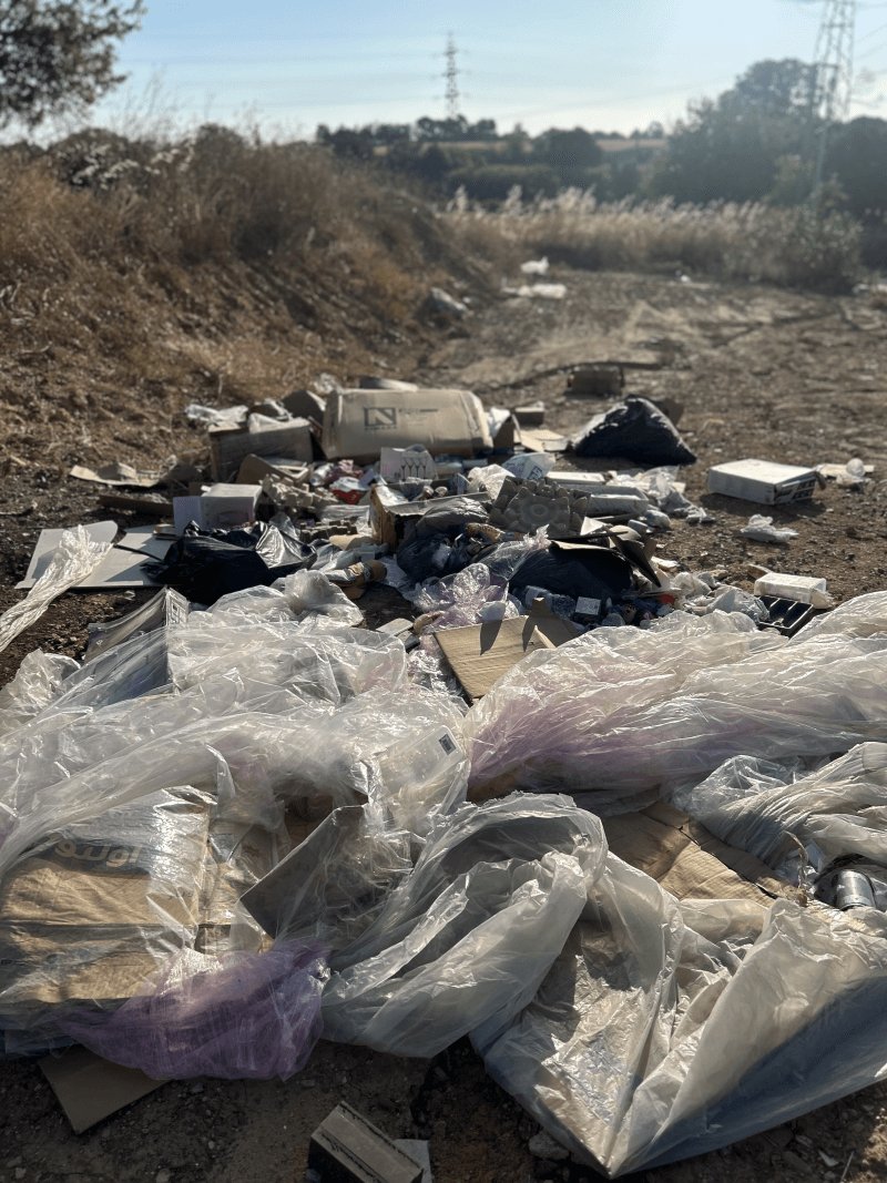 Dépôt sauvage, Chemin de Badones, Béziers