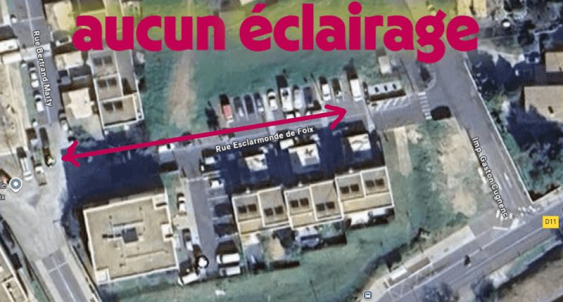 Voirie, éclairage, 45 Rue Esclarmonde de Foix, Béziers