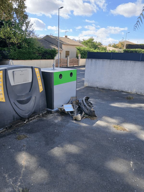 Dépôt sauvage, Rue Louis Bouchet, Béziers
