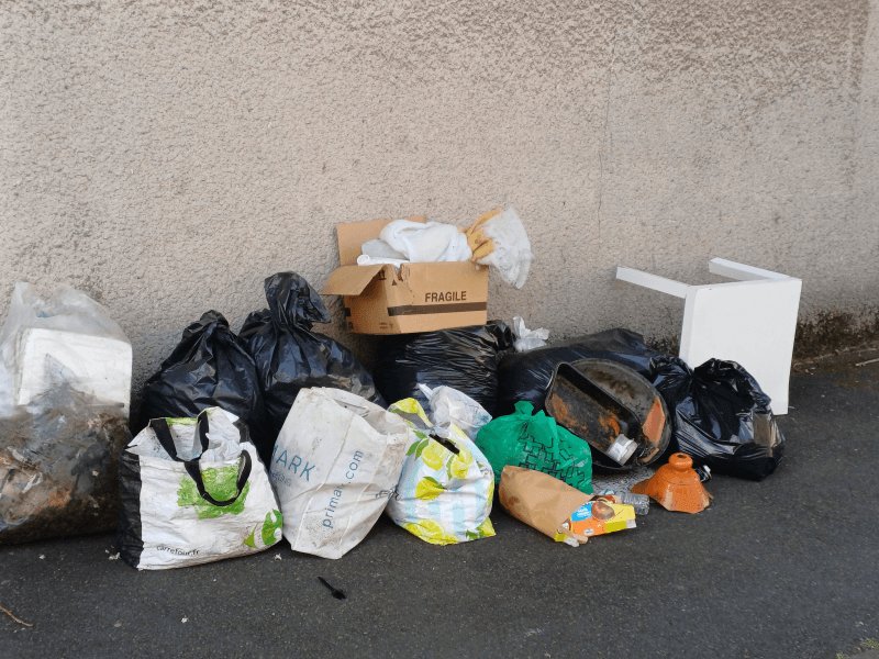 Dépôt sauvage, Rue de la Dauphine, Corbeil-Essonnes