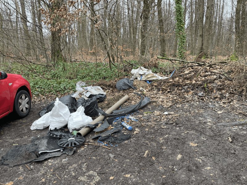 Dépôt sauvage, D 98, L'Étang-la-Ville
