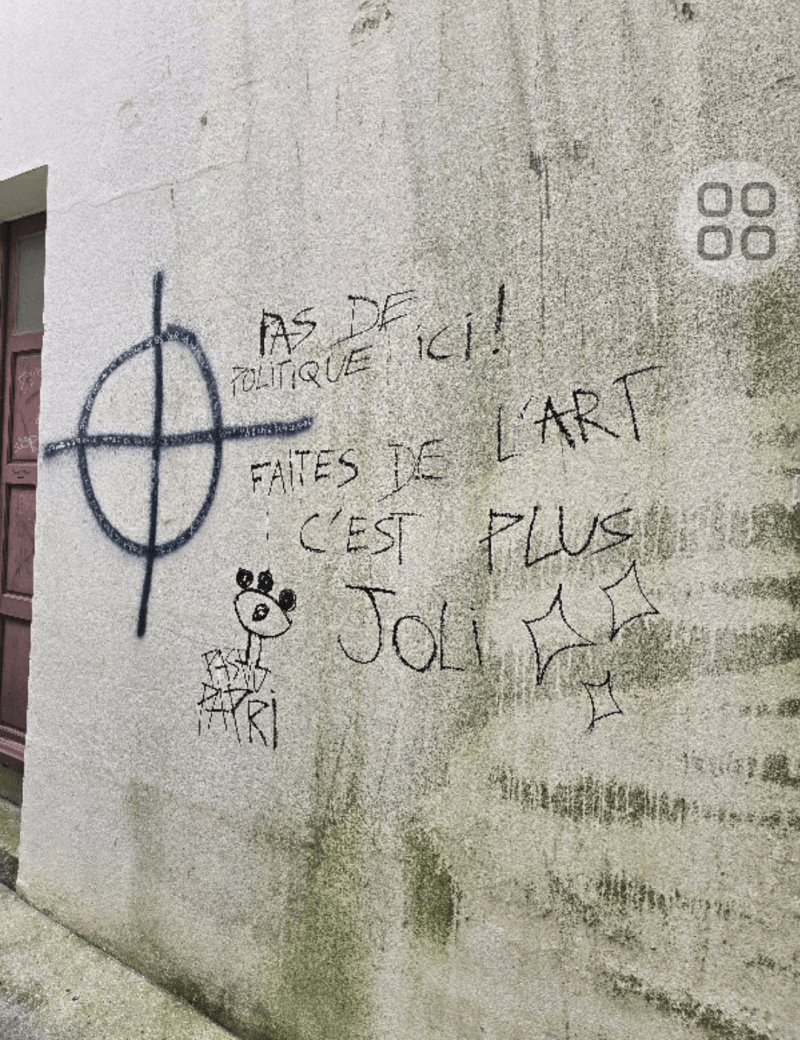 Tag, affiche, Rue du Bidet, Les Sables-d'Olonne