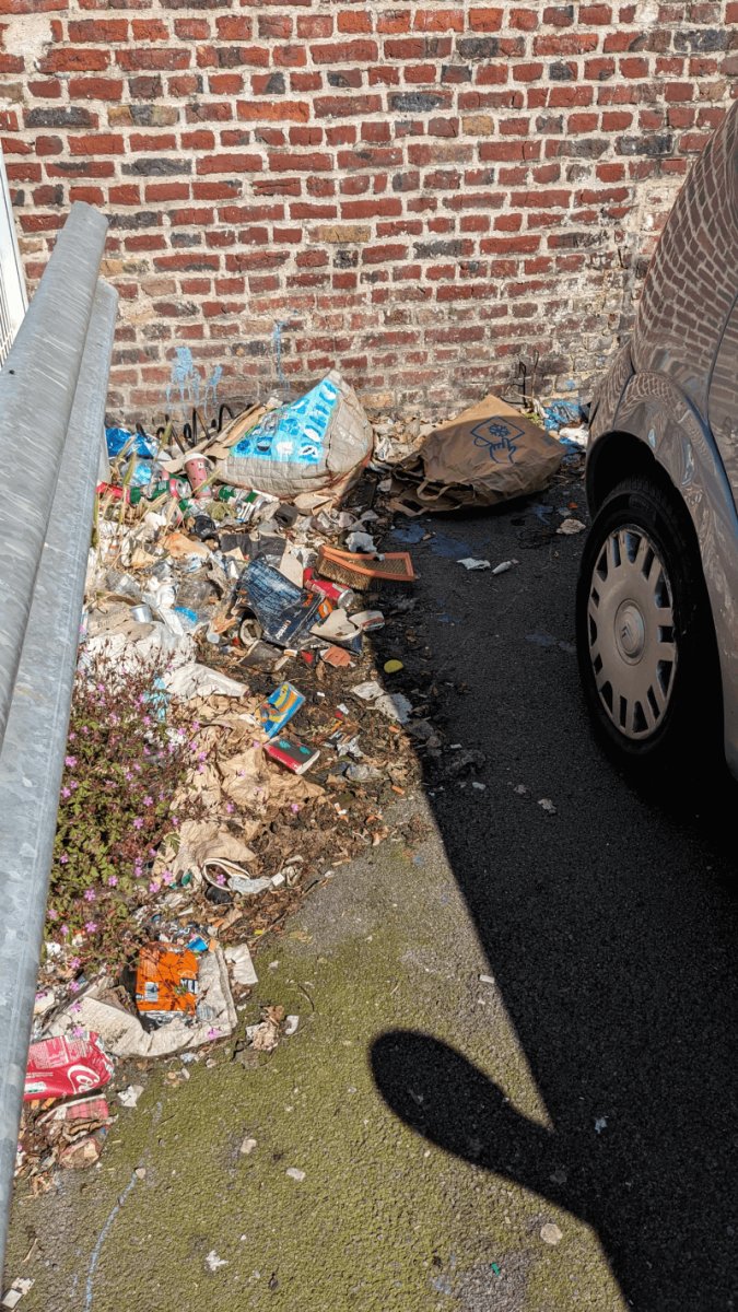 Dépôt sauvage, Rue Pierre Legrand, Lille