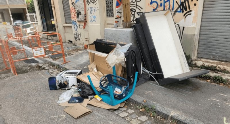 Dépôt sauvage, 3 Rue Cyrano, Lyon