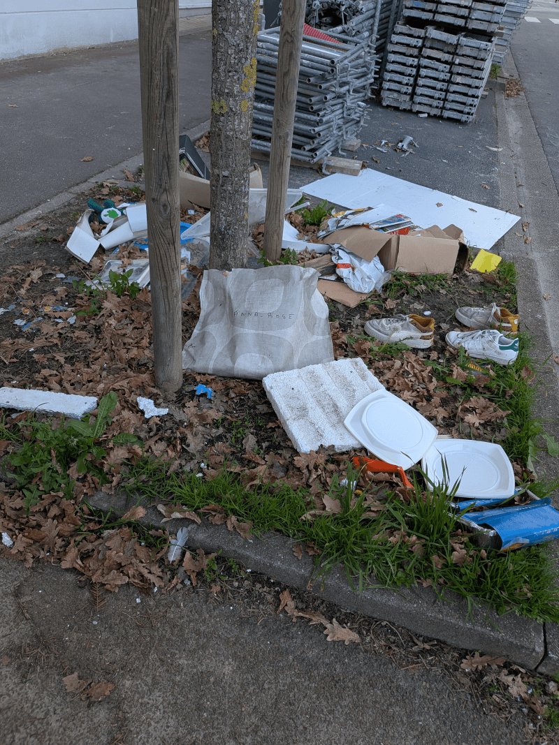 Dépôt sauvage, 25 Rue de Paris, Maisons-Laffitte