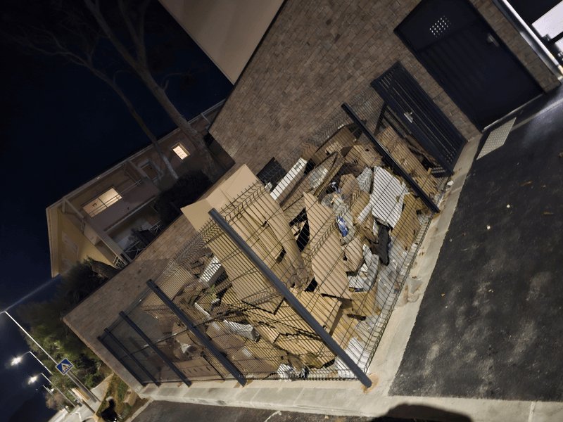 Dépôt sauvage, Rue des Belles, Marseillan