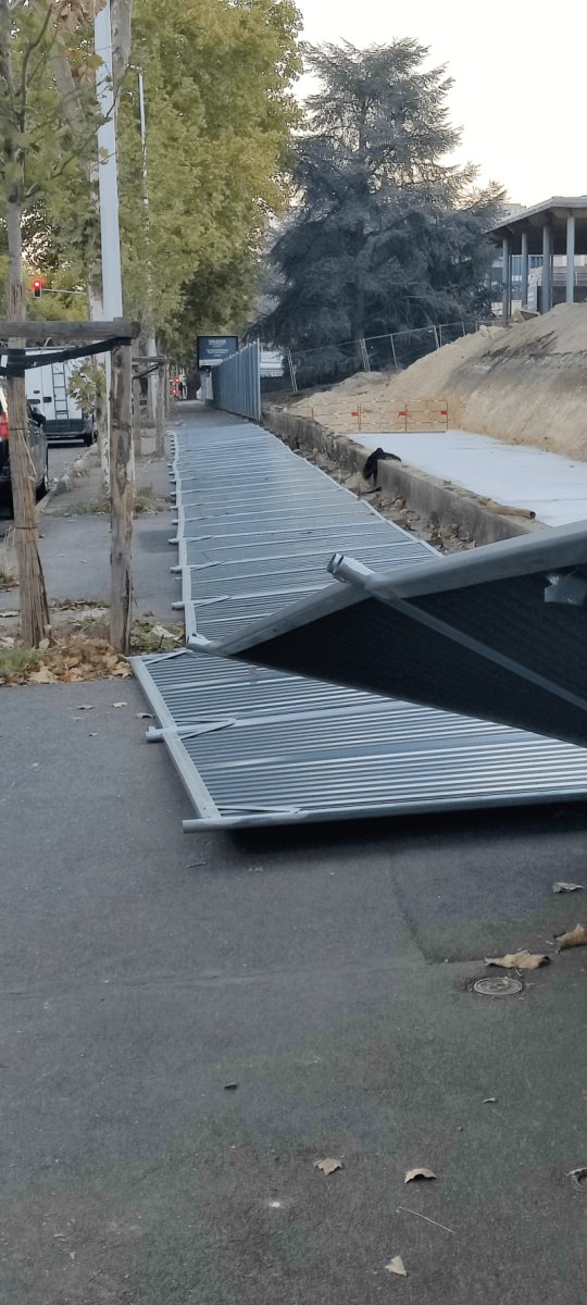 Voirie, éclairage, Passerelle Joliot Curie, Nanterre