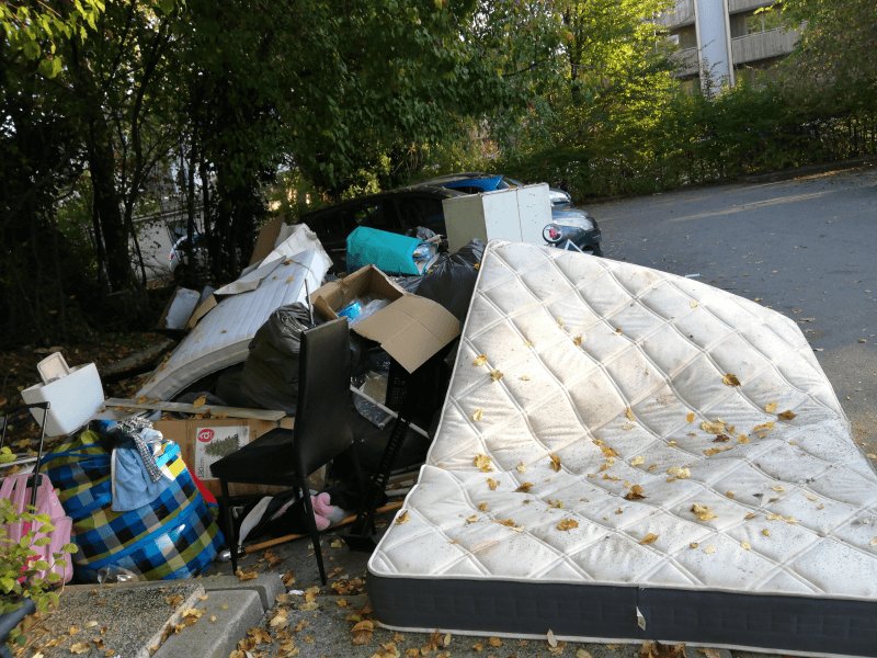 Dépôt sauvage, 6 Rue des Hauts Roseaux, Noisy-le-Grand