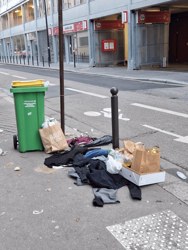Propreté, Rue des Poissonniers, Paris
