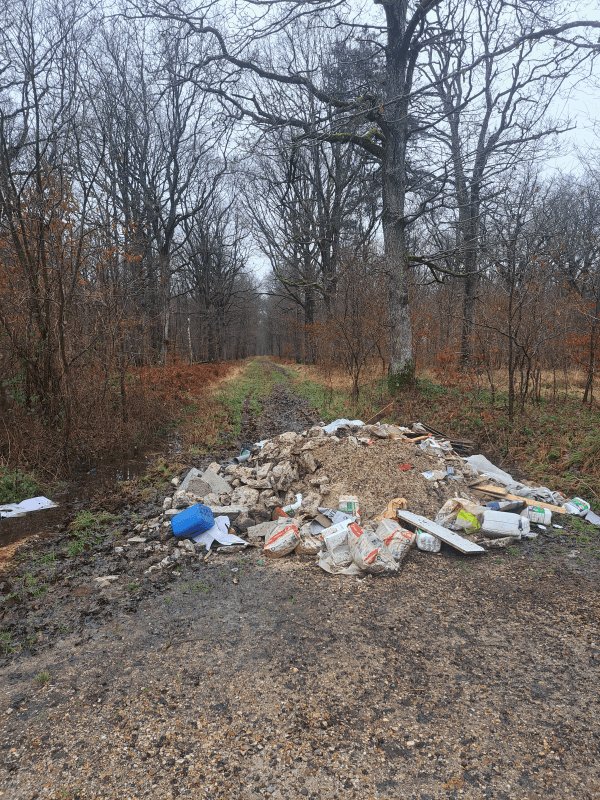 Dépôt sauvage, Route de la Croix Saint-Jacques, Le Perray-en-Yvelines