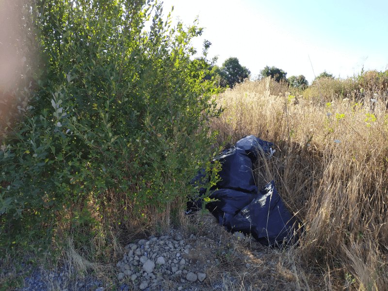Dépôt sauvage, 51 Route de la Limouzinière, La Roche-sur-Yon : avant