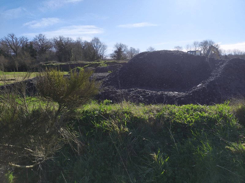 Dépôt sauvage, Route de la Noue du Bourg, La Roche-sur-Yon : après