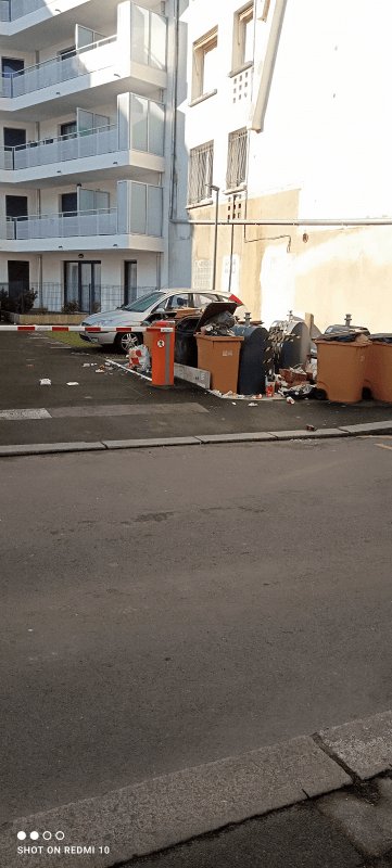 Dépôt sauvage, Rue Kléber, Saint-Brieuc