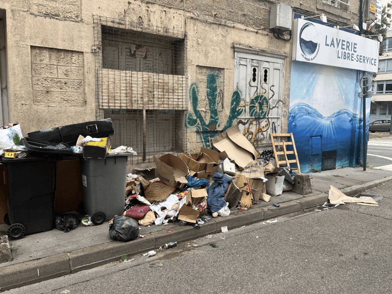 Dépôt sauvage, 56 Rue des Docteurs Charcot, Saint-Étienne