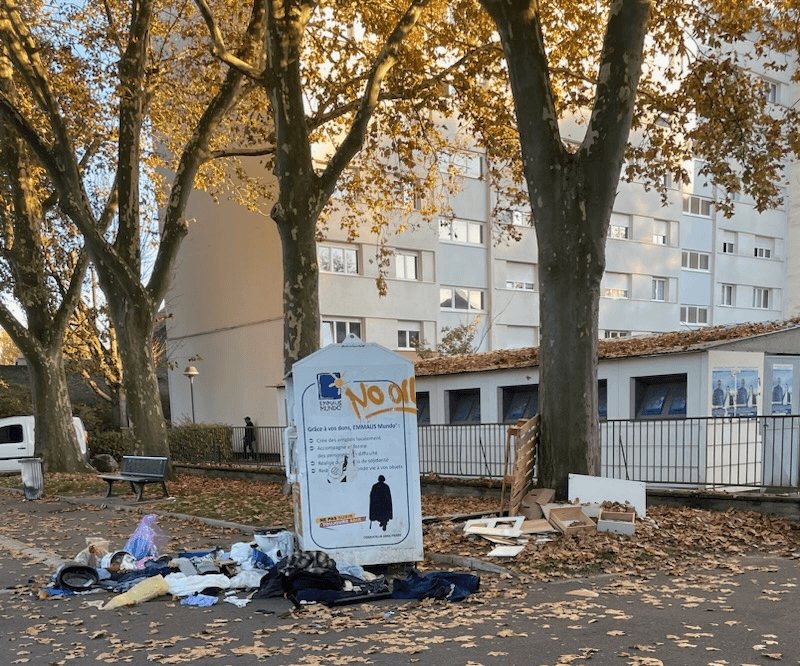 Dépôt sauvage, Rue de la Glacière, Schiltigheim
