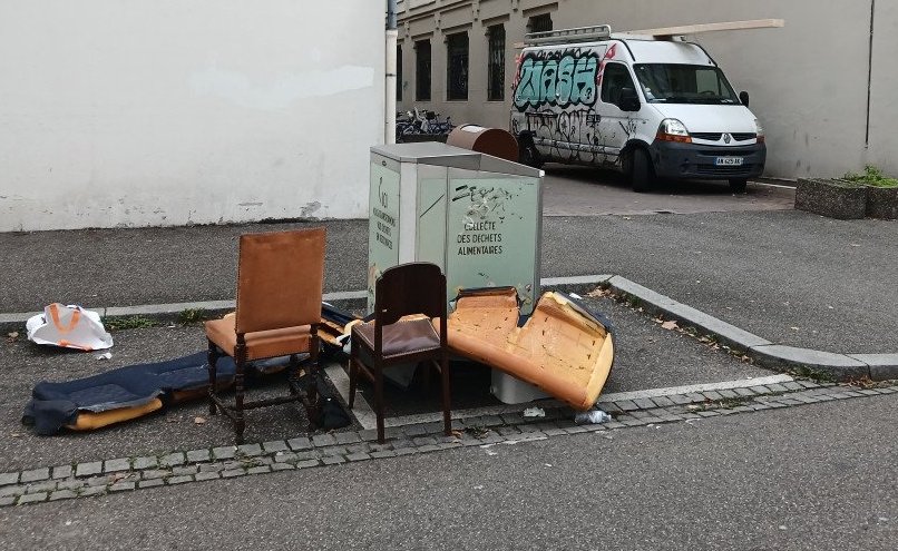 Dépôt sauvage, Strasbourg
