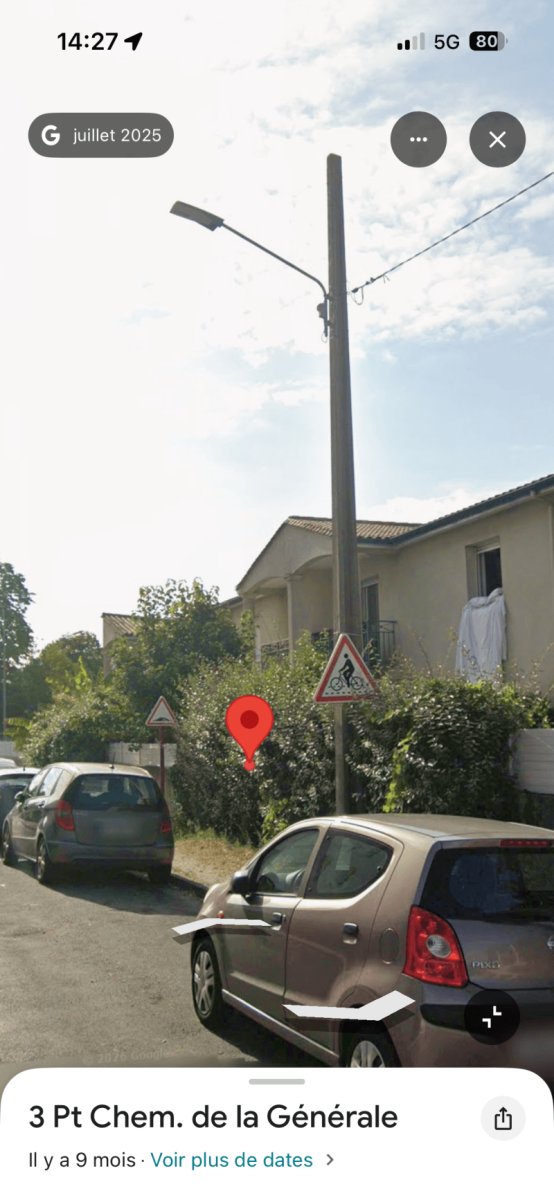 Voirie, éclairage, 4 Petit Chemin de la Générale, Villenave-d'Ornon