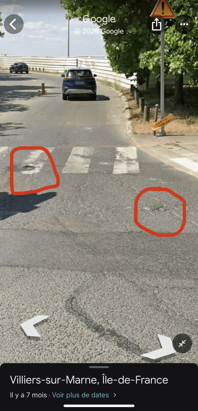 Signalement à Villiers-sur-Marne