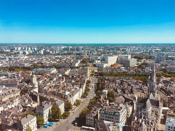 Vue aérienne, Nantes