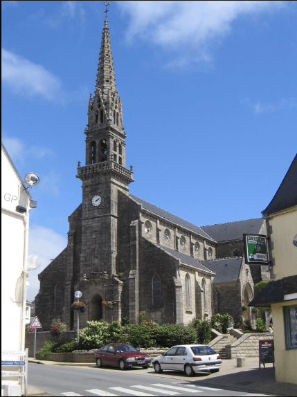 PLace et église de Coray