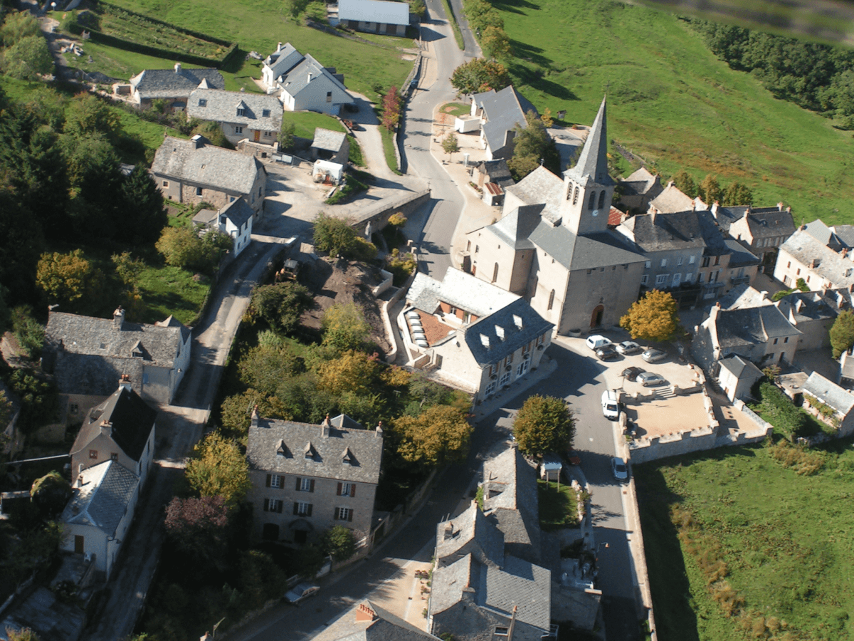 Vue aérienne du bourg