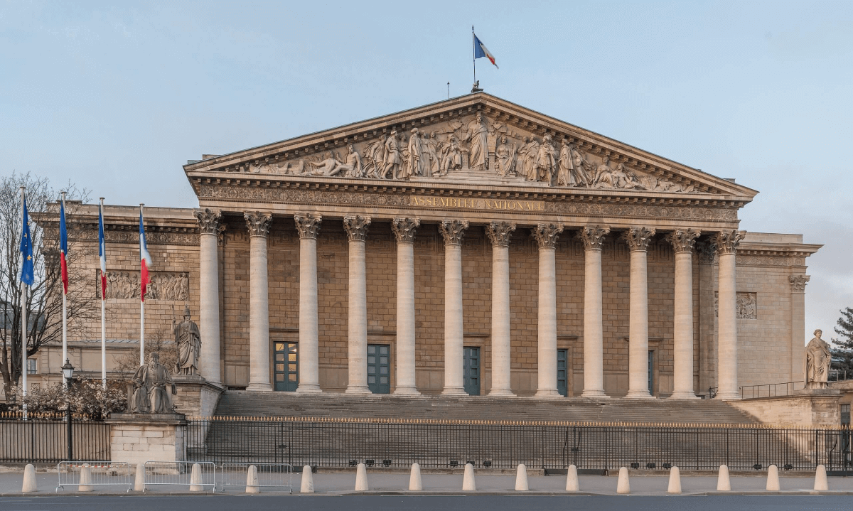 Palais Bourbon (source Wikipedia-DXR)